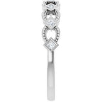 Bezel-Set Stackable Ring