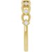 Bezel-Set Stackable Ring