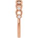 Bezel-Set Stackable Ring