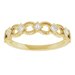 Bezel-Set Stackable Ring
