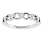 Bezel-Set Stackable Ring