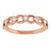 Bezel-Set Stackable Ring