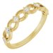 Bezel-Set Stackable Ring