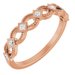 Bezel-Set Stackable Ring
