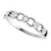 Bezel-Set Stackable Ring