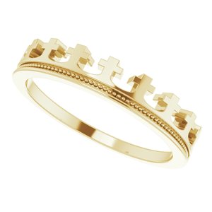 Cross Crown Ring