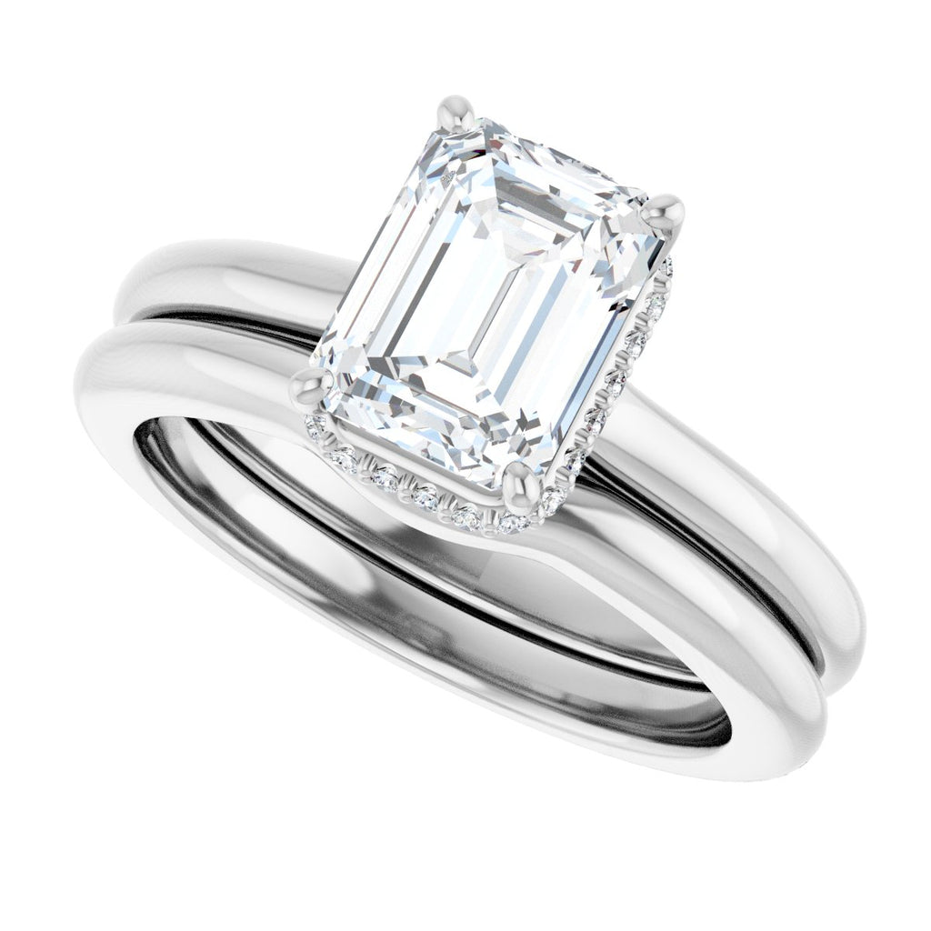 Hidden Halo-Style Engagement Ring