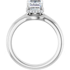 Hidden Halo-Style Engagement Ring