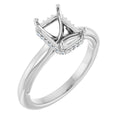 Hidden Halo-Style Engagement Ring