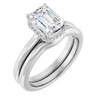 Hidden Halo-Style Engagement Ring