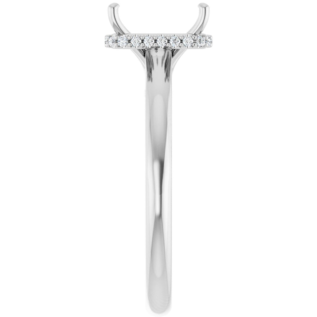 Hidden Halo-Style Engagement Ring