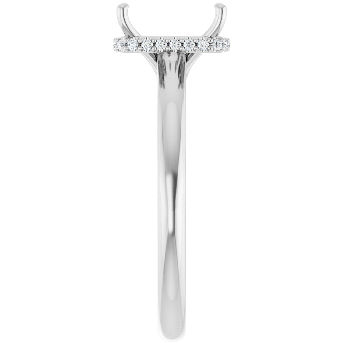 Hidden Halo-Style Engagement Ring