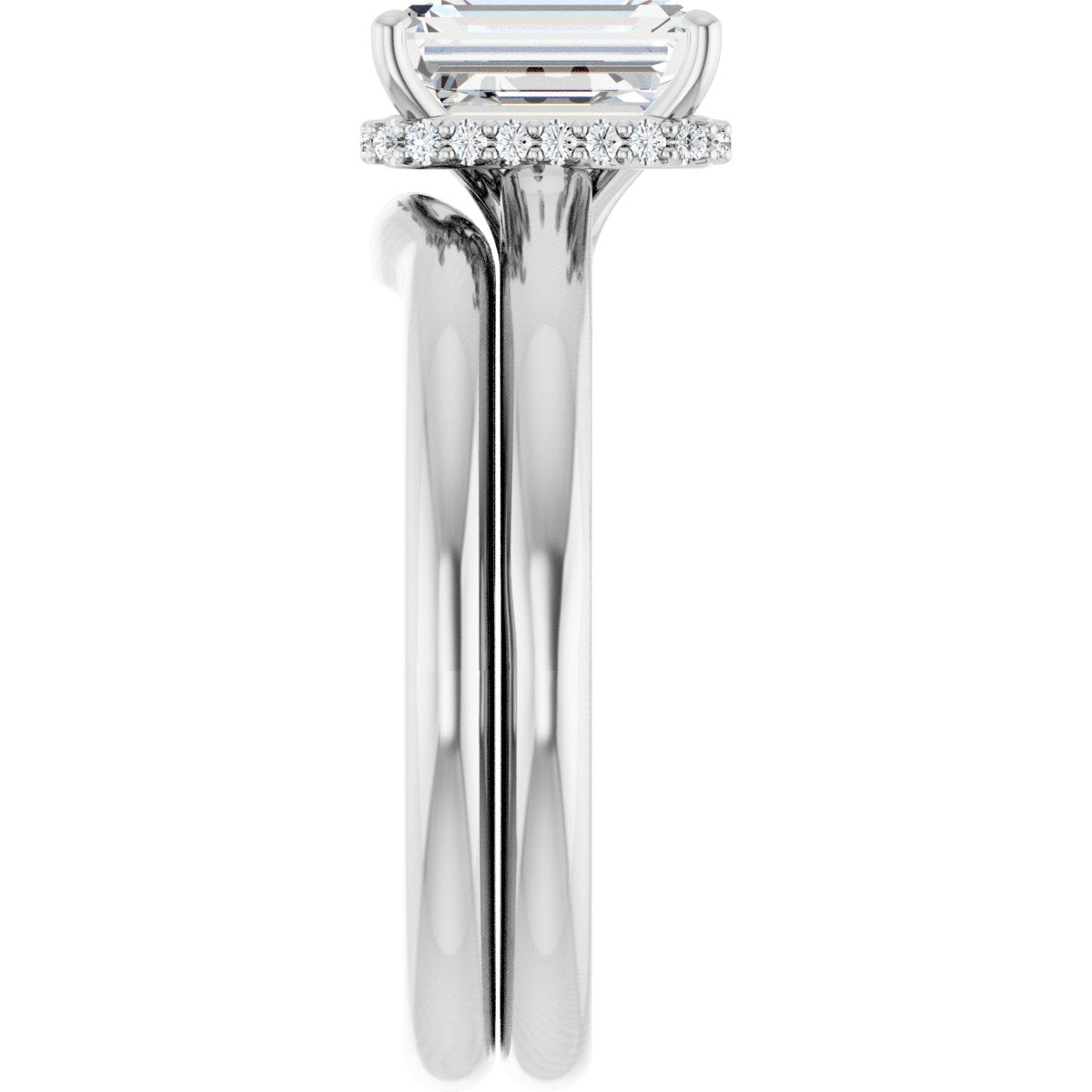 Hidden Halo-Style Engagement Ring