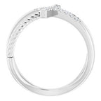 Accented Cross Rope Ring