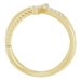 Accented Cross Rope Ring
