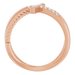 Accented Cross Rope Ring