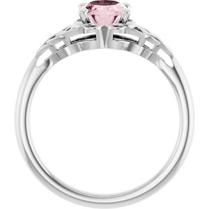 Celtic-Inspired Solitaire Ring