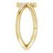 Accented Cross Rope Ring