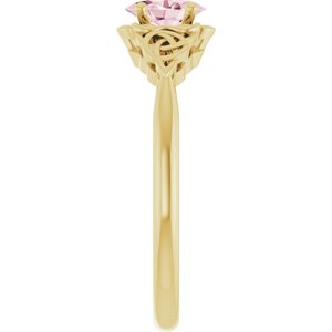 Celtic-Inspired Solitaire Ring