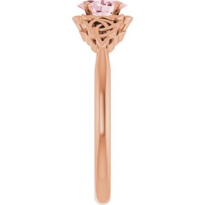 Celtic-Inspired Solitaire Ring