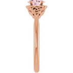 Celtic-Inspired Solitaire Ring