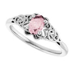 Celtic-Inspired Solitaire Ring
