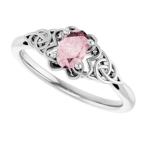 Celtic-Inspired Solitaire Ring