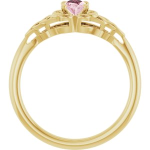 Celtic-Inspired Solitaire Ring