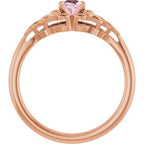 Celtic-Inspired Solitaire Ring