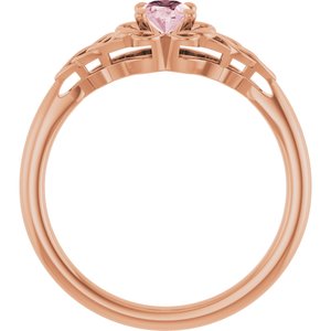 Celtic-Inspired Solitaire Ring