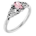 Celtic-Inspired Solitaire Ring