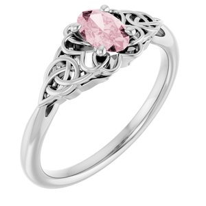 Celtic-Inspired Solitaire Ring