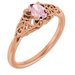 Celtic-Inspired Solitaire Ring