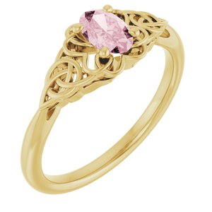 Celtic-Inspired Solitaire Ring