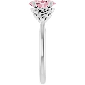 Celtic-Inspired Solitaire Ring