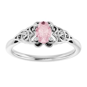Celtic-Inspired Solitaire Ring