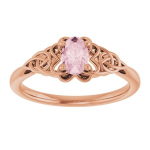 Celtic-Inspired Solitaire Ring