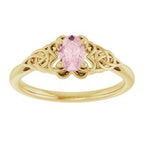 Celtic-Inspired Solitaire Ring