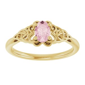 Celtic-Inspired Solitaire Ring