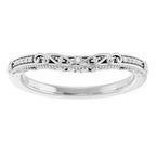 Accented Sculptural Engagement Ring or Band