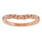 Accented Sculptural Engagement Ring or Band