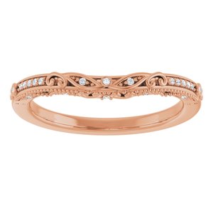 Accented Sculptural Engagement Ring or Band