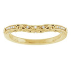 Accented Sculptural Engagement Ring or Band