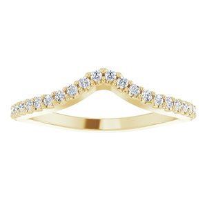 Accented Negative Space Engagement Ring or Band