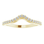 Accented Negative Space Engagement Ring or Band