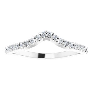 Accented Negative Space Engagement Ring or Band