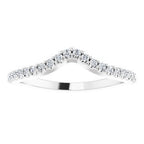 Accented Negative Space Engagement Ring or Band