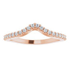 Accented Negative Space Engagement Ring or Band