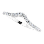 Accented Negative Space Engagement Ring or Band
