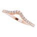 Accented Negative Space Engagement Ring or Band